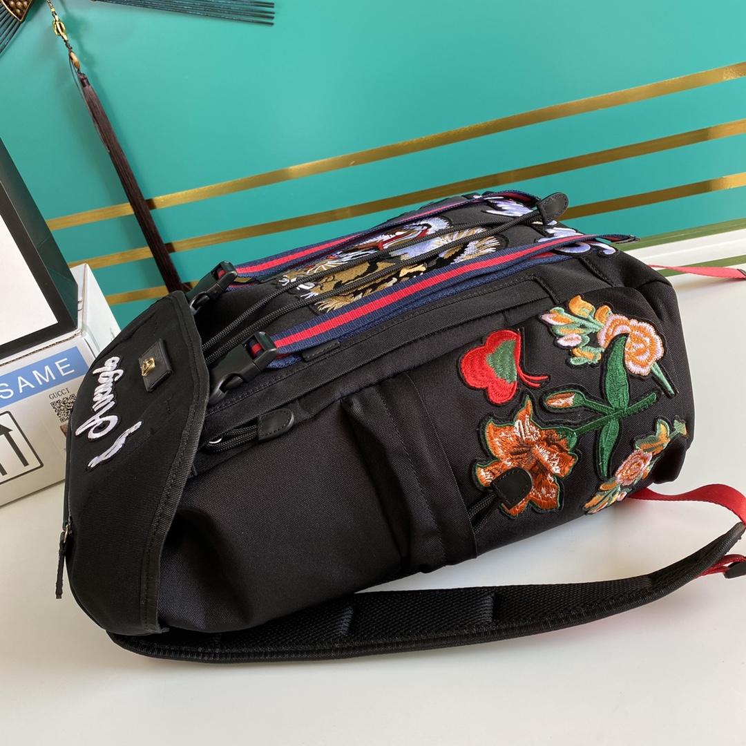 Gucci Techno Canvas Embroidered Tiger Black(32-45-14cm) - DopestKickz