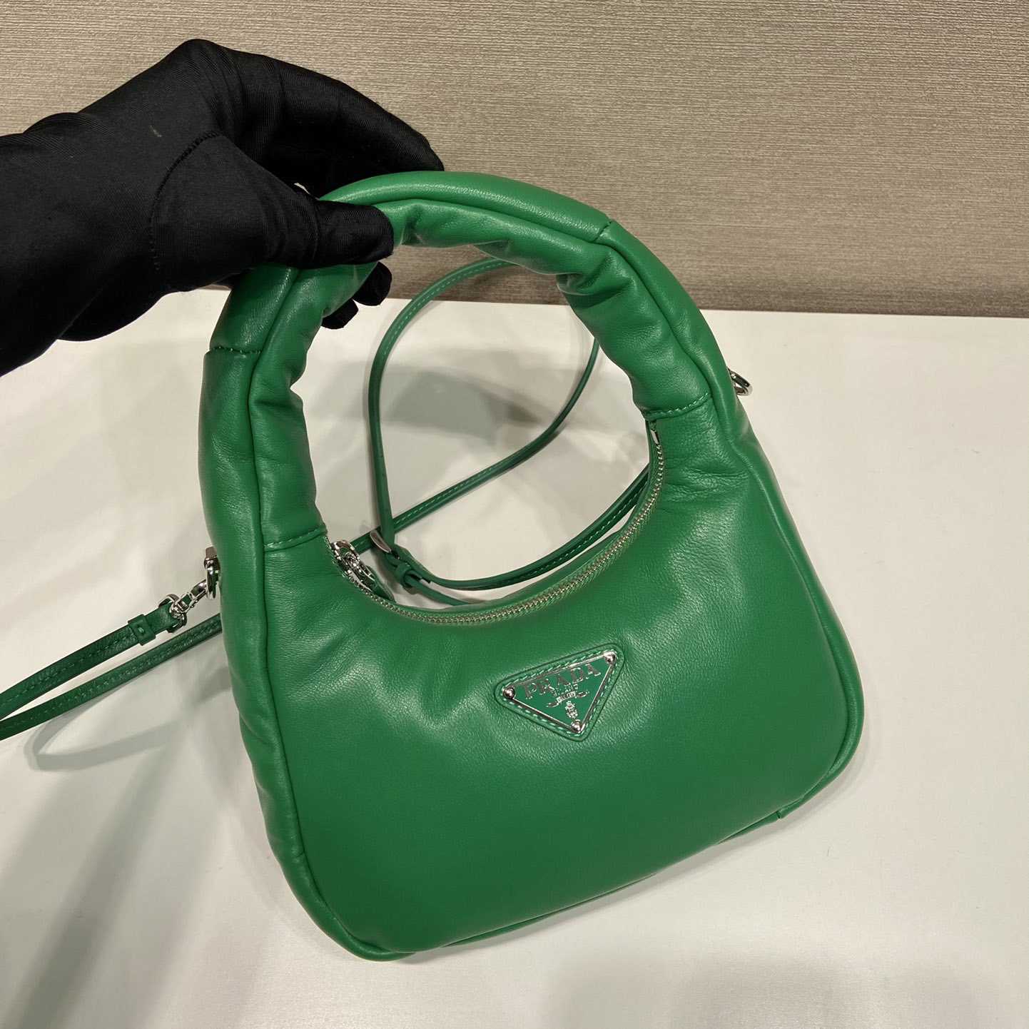 Prada Soft Padded Nappa Leather Mini-Bag - DopestKickz