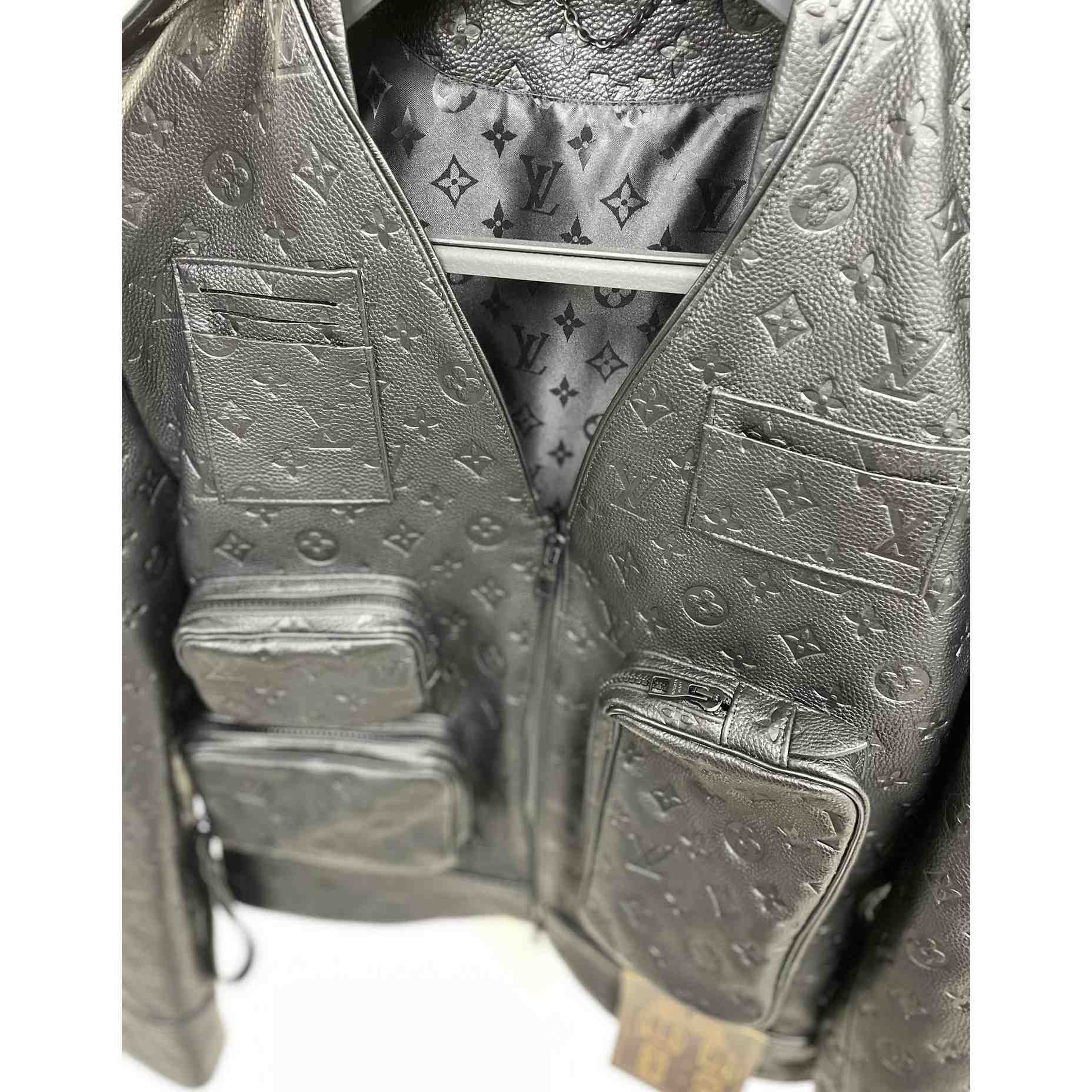 Louis Vuitton Monogram Embossed Utility Jacket - DopestKickz