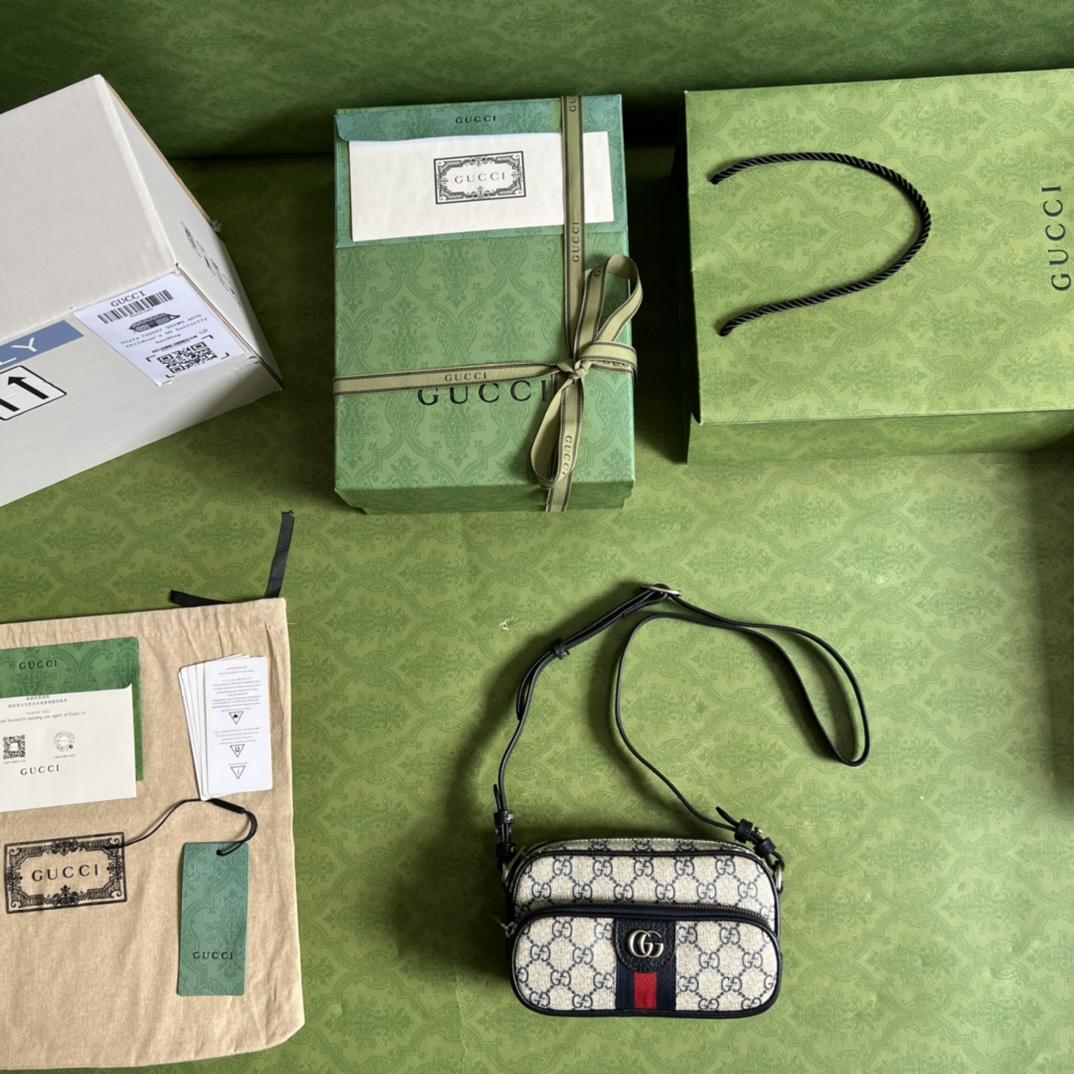 Gucci Ophidia Small Messenger Bag(24-13-6CM)   - DopestKickz