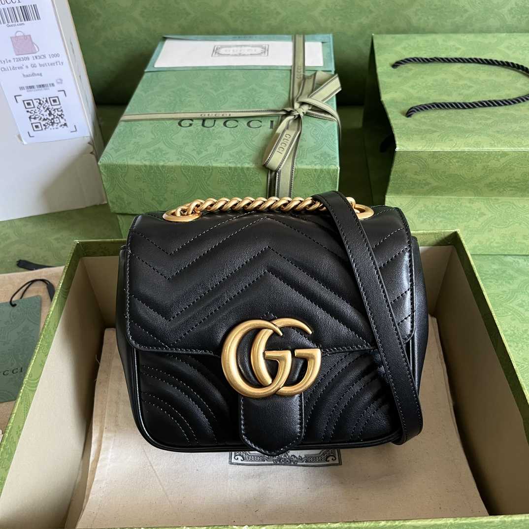 Gucci GG Marmont Mini Shoulder Bag(18-13.5-8cm) - DopestKickz