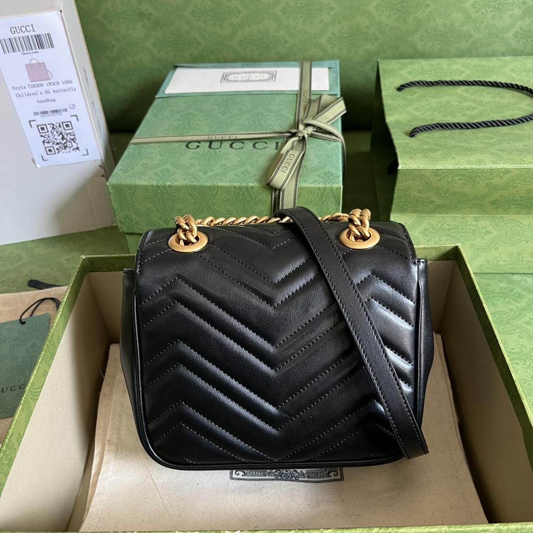 Gucci GG Marmont Mini Shoulder Bag(18-13.5-8cm) - DopestKickz