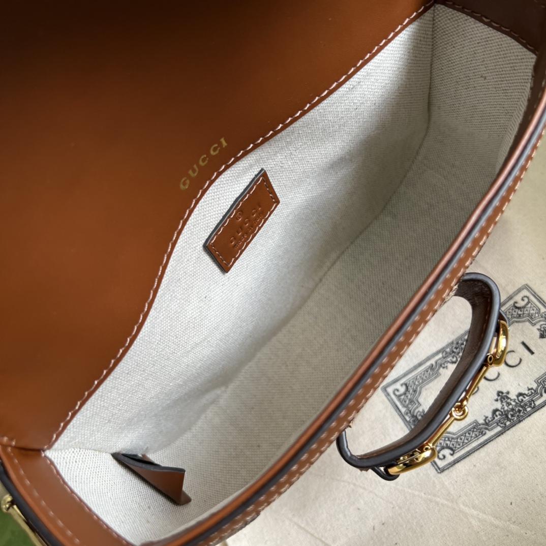 Gucci Horsebit 1955 GG Mini Bag(20.5x14x5cm)   - DopestKickz
