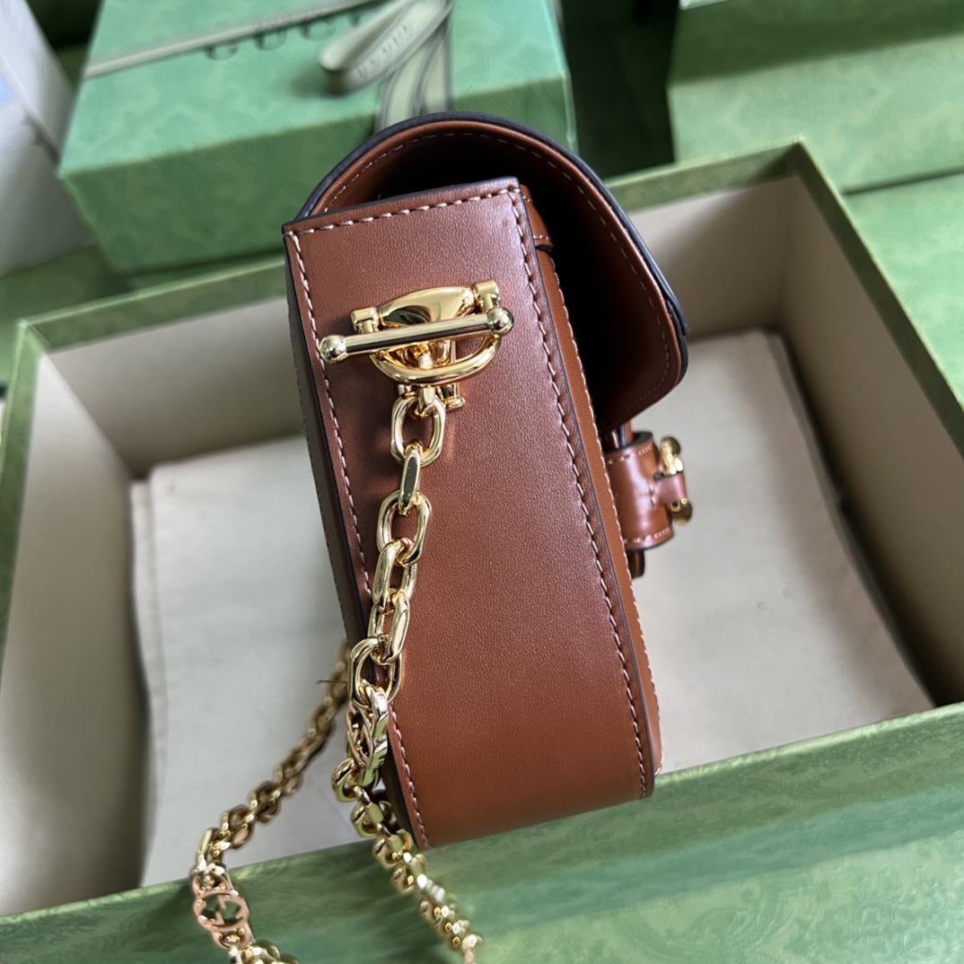 Gucci Horsebit 1955 GG Mini Bag(20.5x14x5cm)   - DopestKickz
