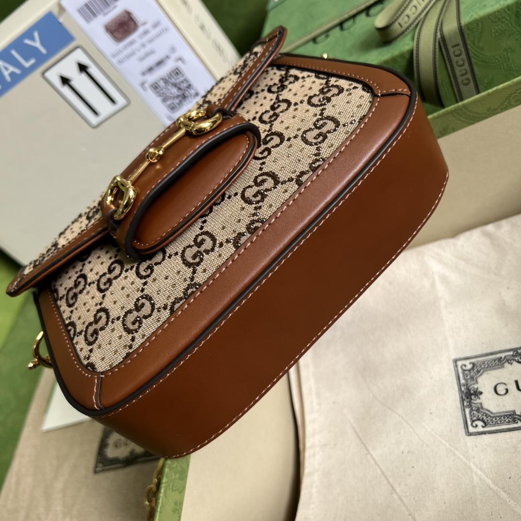 Gucci Horsebit 1955 GG Mini Bag(20.5x14x5cm)   - DopestKickz