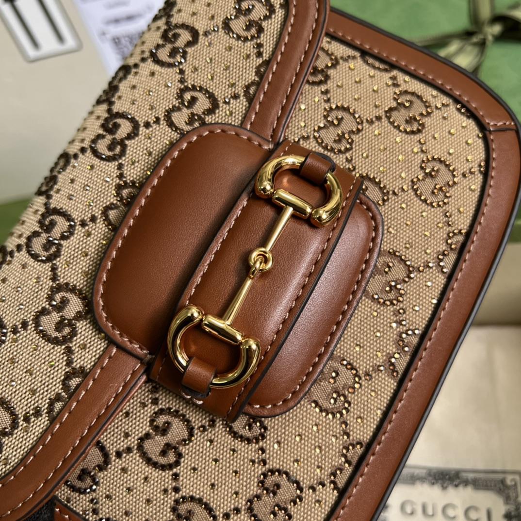 Gucci Horsebit 1955 GG Mini Bag(20.5x14x5cm)   - DopestKickz