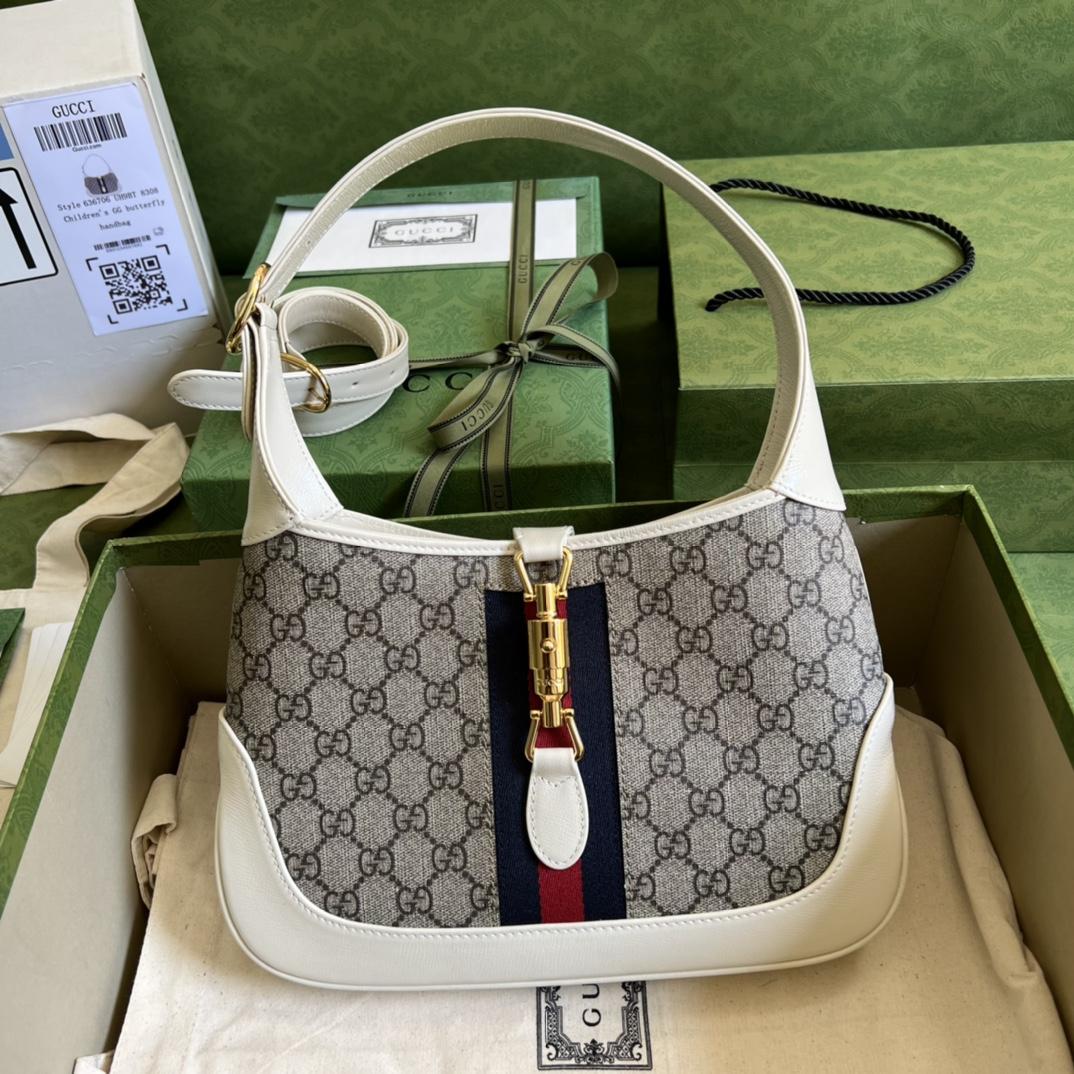 Gucci Jackie 1961 Small Shoulder Bag(28*19*4.5cm)   - DopestKickz