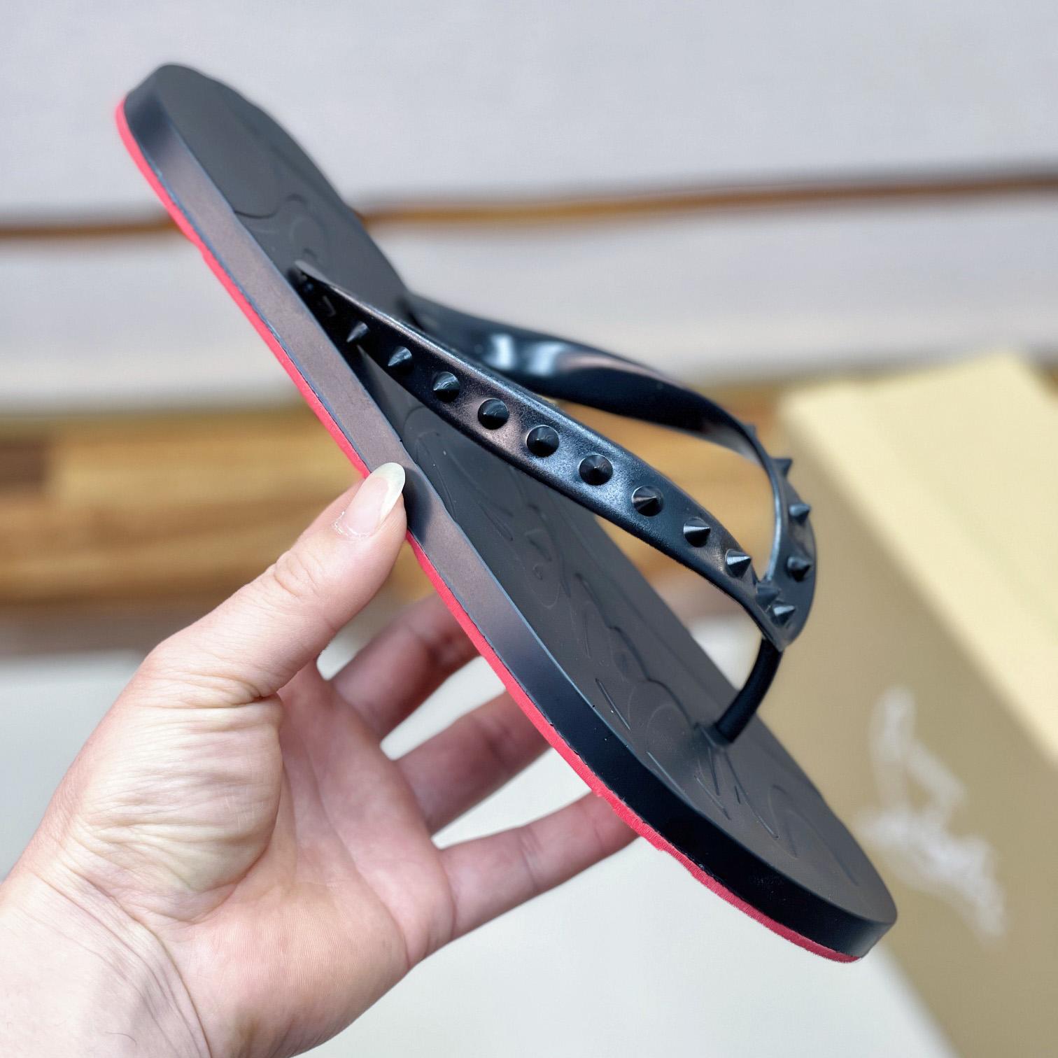 Christian Louboutin Loubi Flip Man Flip-flops - Rubber - DopestKickz