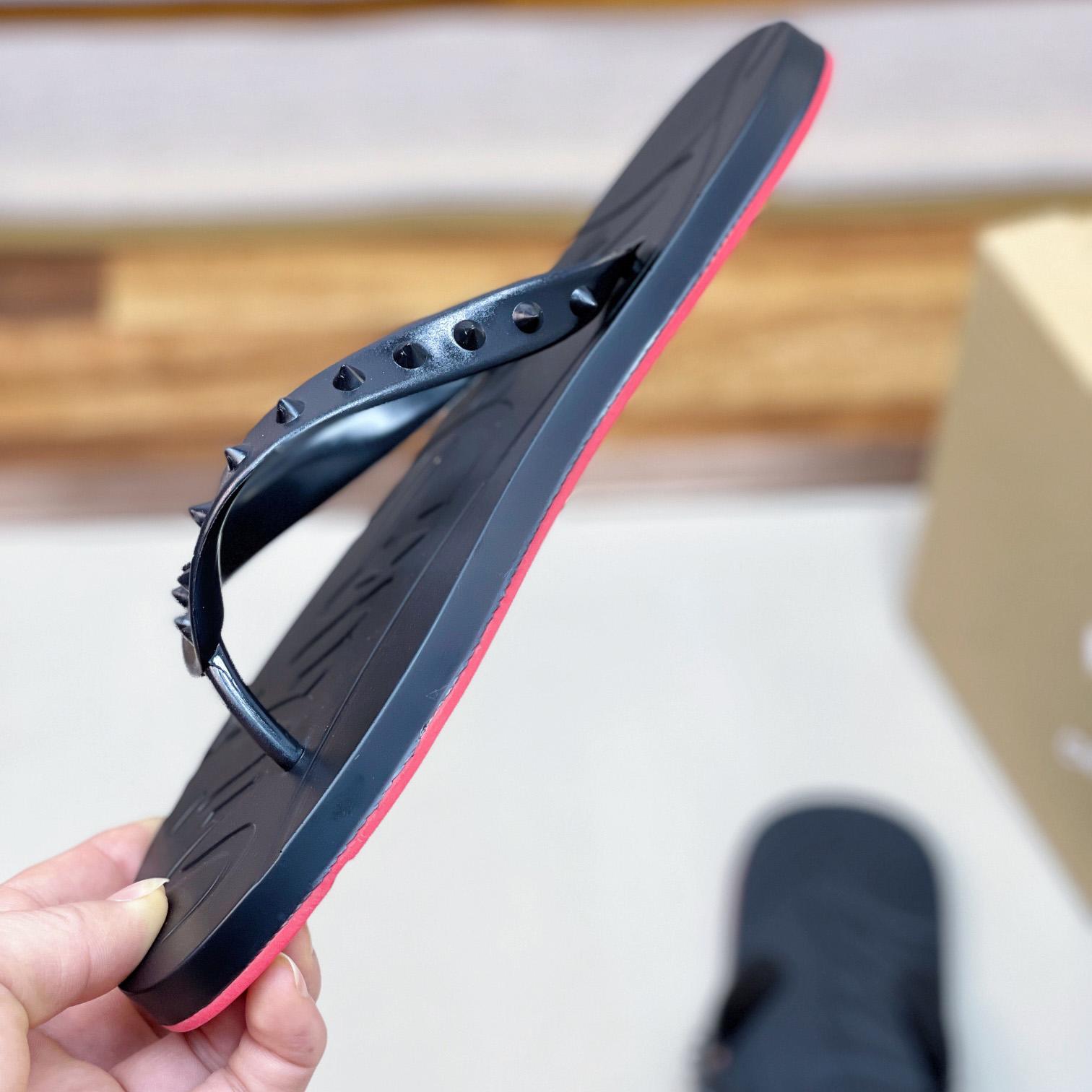 Christian Louboutin Loubi Flip Man Flip-flops - Rubber - DopestKickz