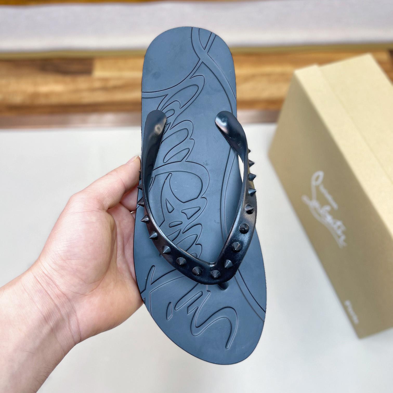 Christian Louboutin Loubi Flip Man Flip-flops - Rubber - DopestKickz