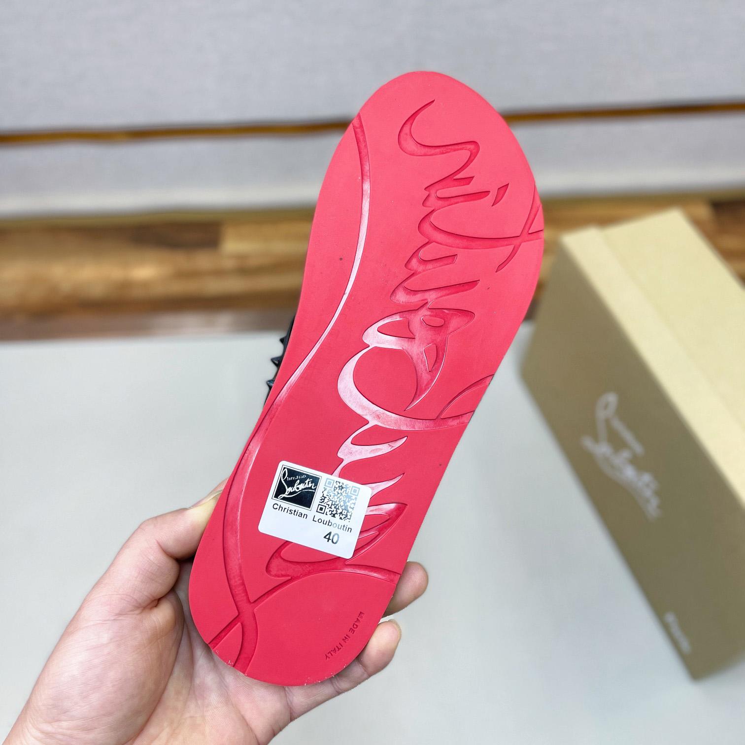 Christian Louboutin Loubi Flip Man Flip-flops - Rubber - DopestKickz