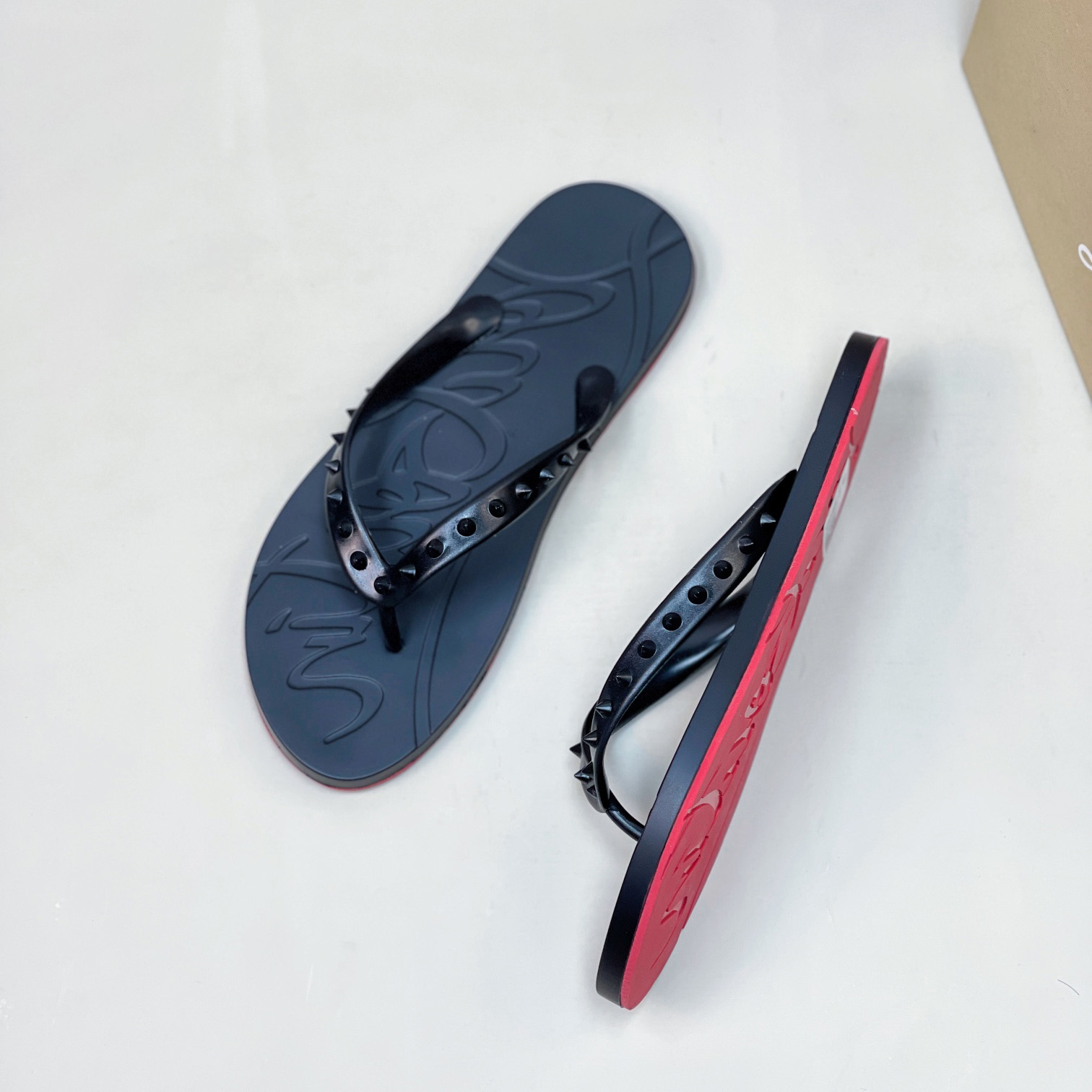 Christian Louboutin Loubi Flip Man Flip-flops - Rubber - DopestKickz
