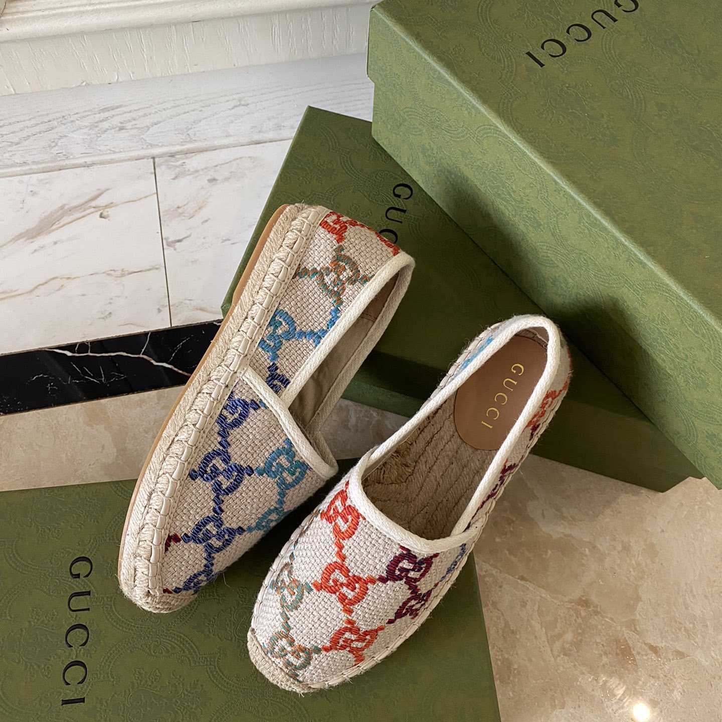 Gucci GG Jacquard Espadrilles - DopestKickz