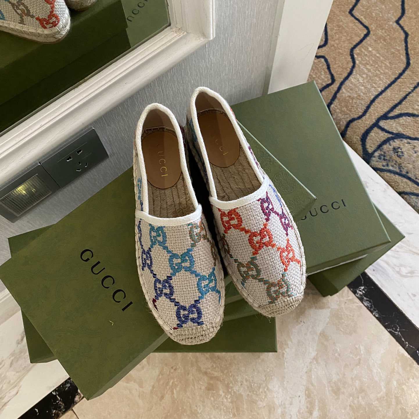 Gucci GG Jacquard Espadrilles - DopestKickz