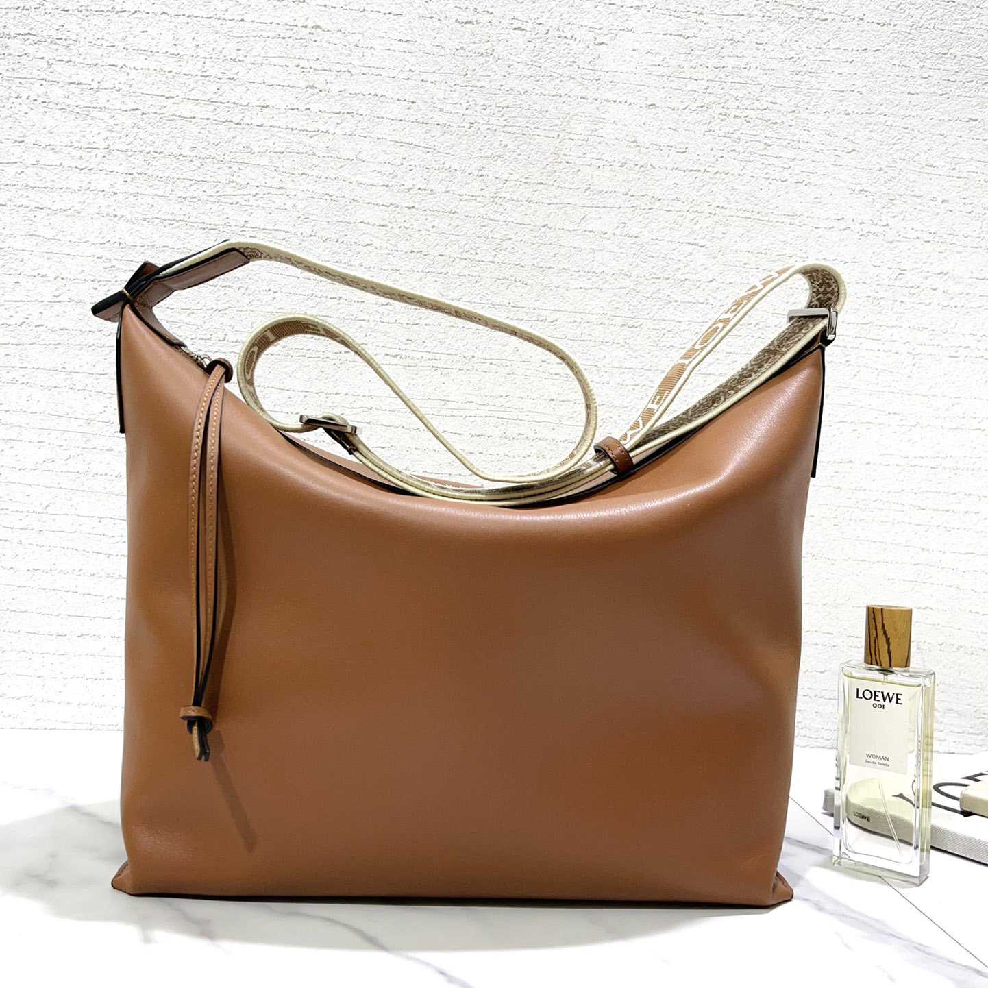 Loewe Cubi Crossbody Bag In Supple Smooth Calfskin And Jacquard - DopestKickz