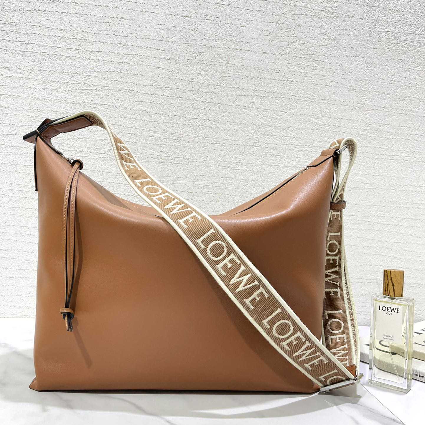 Loewe Cubi Crossbody Bag In Supple Smooth Calfskin And Jacquard - DopestKickz