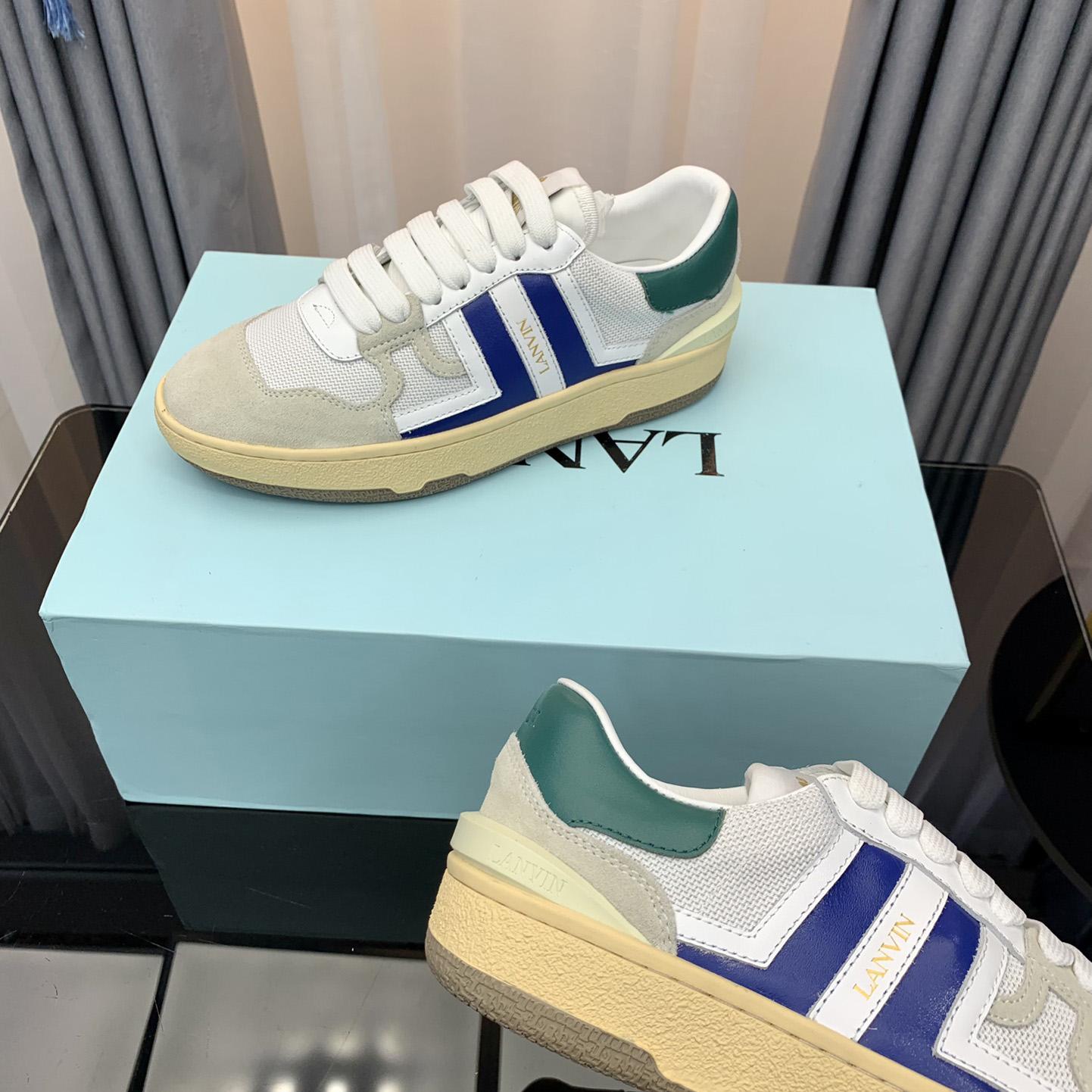 Lanvin Leather Clay Low-Top Sneakers - DopestKickz