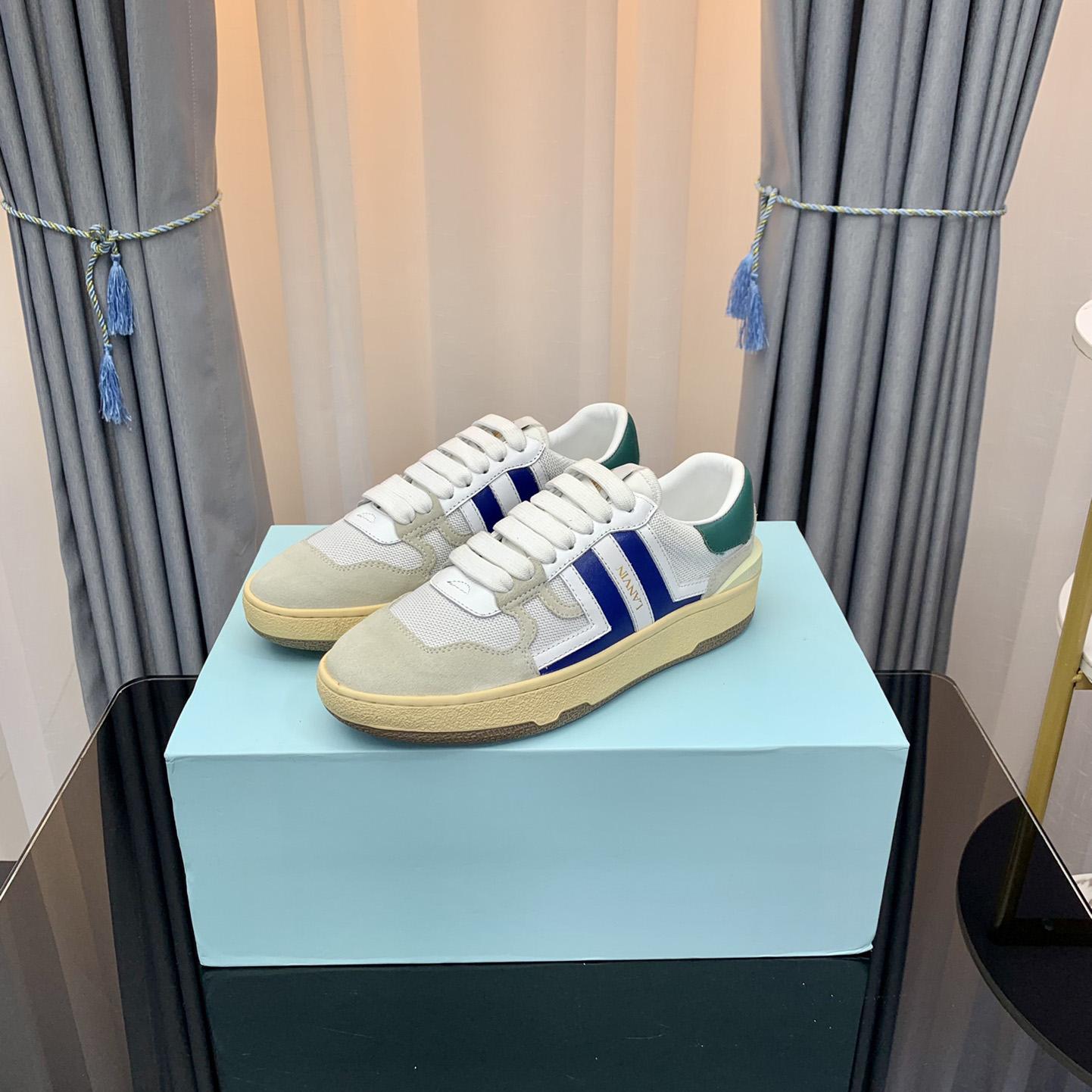 Lanvin Leather Clay Low-Top Sneakers - DopestKickz