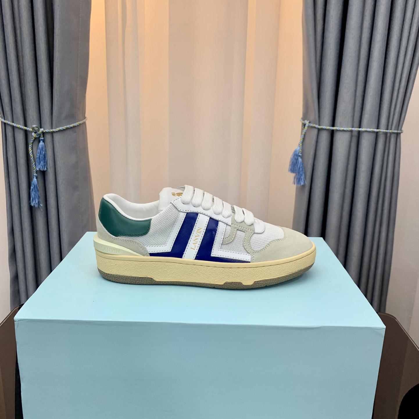 Lanvin Leather Clay Low-Top Sneakers - DopestKickz