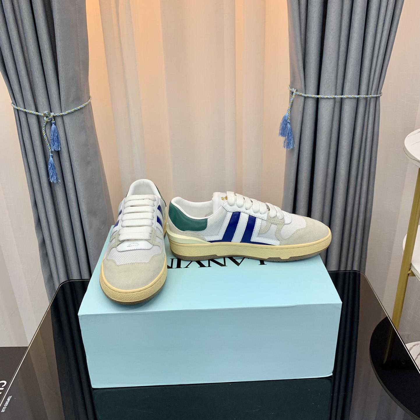 Lanvin Leather Clay Low-Top Sneakers - DopestKickz