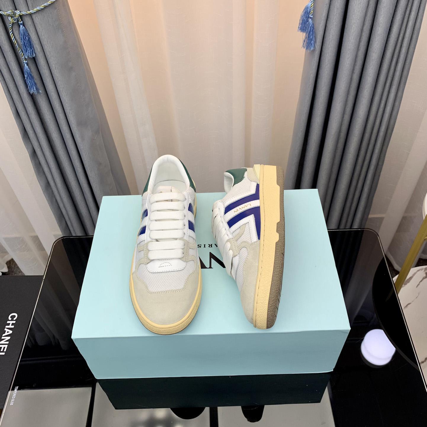 Lanvin Leather Clay Low-Top Sneakers - DopestKickz