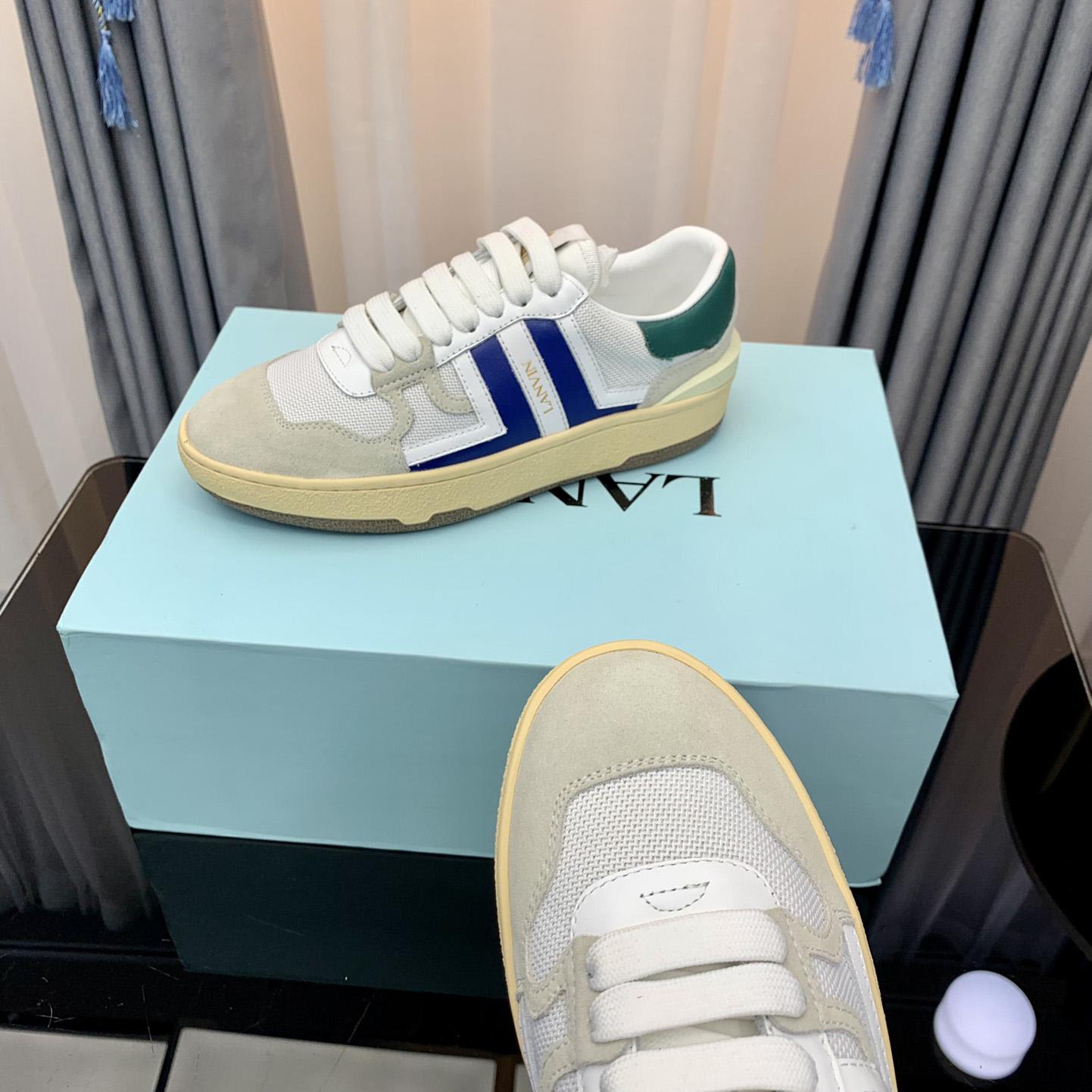 Lanvin Leather Clay Low-Top Sneakers - DopestKickz