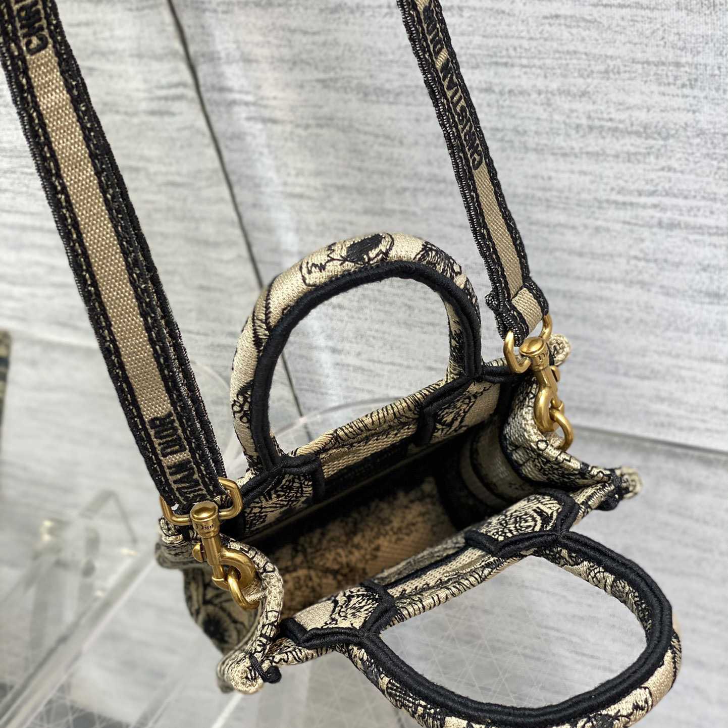 Dior Mini Dior Book Tote Phone Bag - DopestKickz