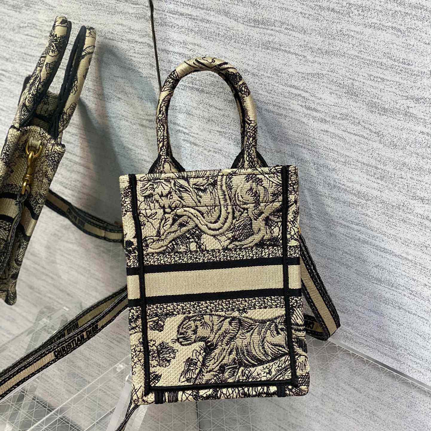 Dior Mini Dior Book Tote Phone Bag - DopestKickz