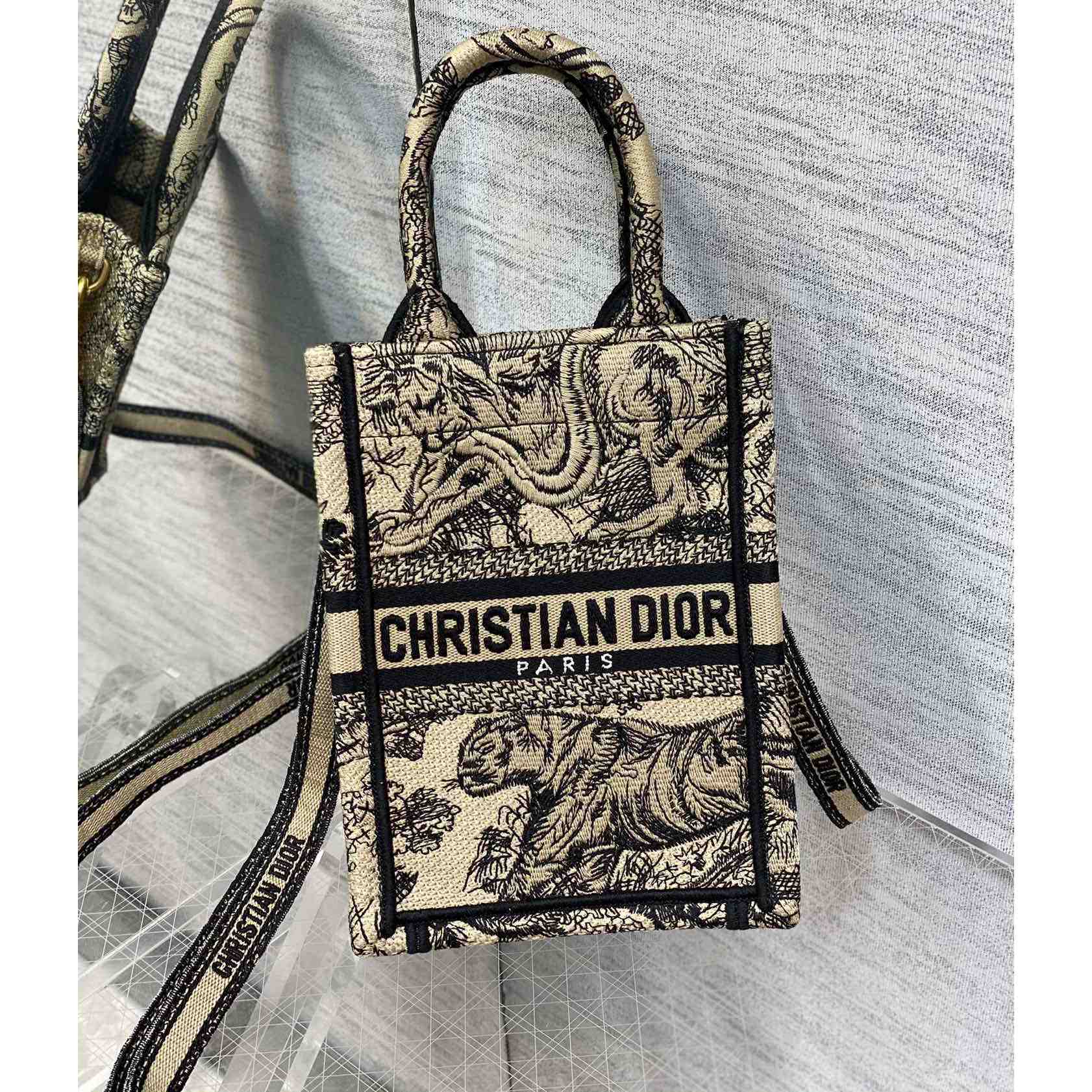 Dior Mini Dior Book Tote Phone Bag - DopestKickz