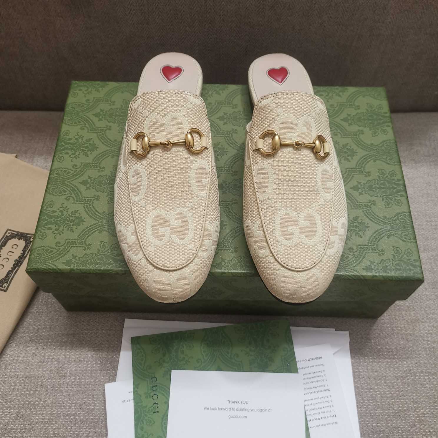 Gucci Women's Jumbo GG Princetown Slipper - DopestKickz