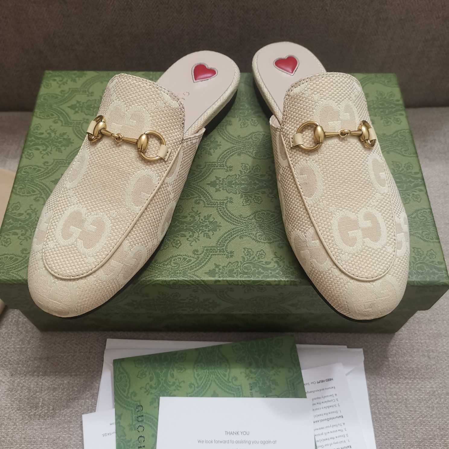 Gucci Women's Jumbo GG Princetown Slipper - DopestKickz