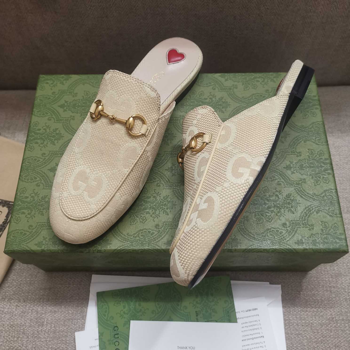 Gucci Women's Jumbo GG Princetown Slipper - DopestKickz