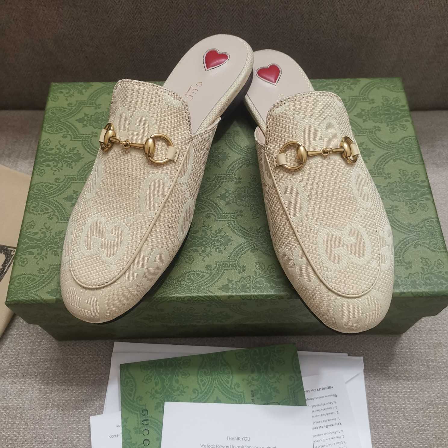 Gucci Women's Jumbo GG Princetown Slipper - DopestKickz