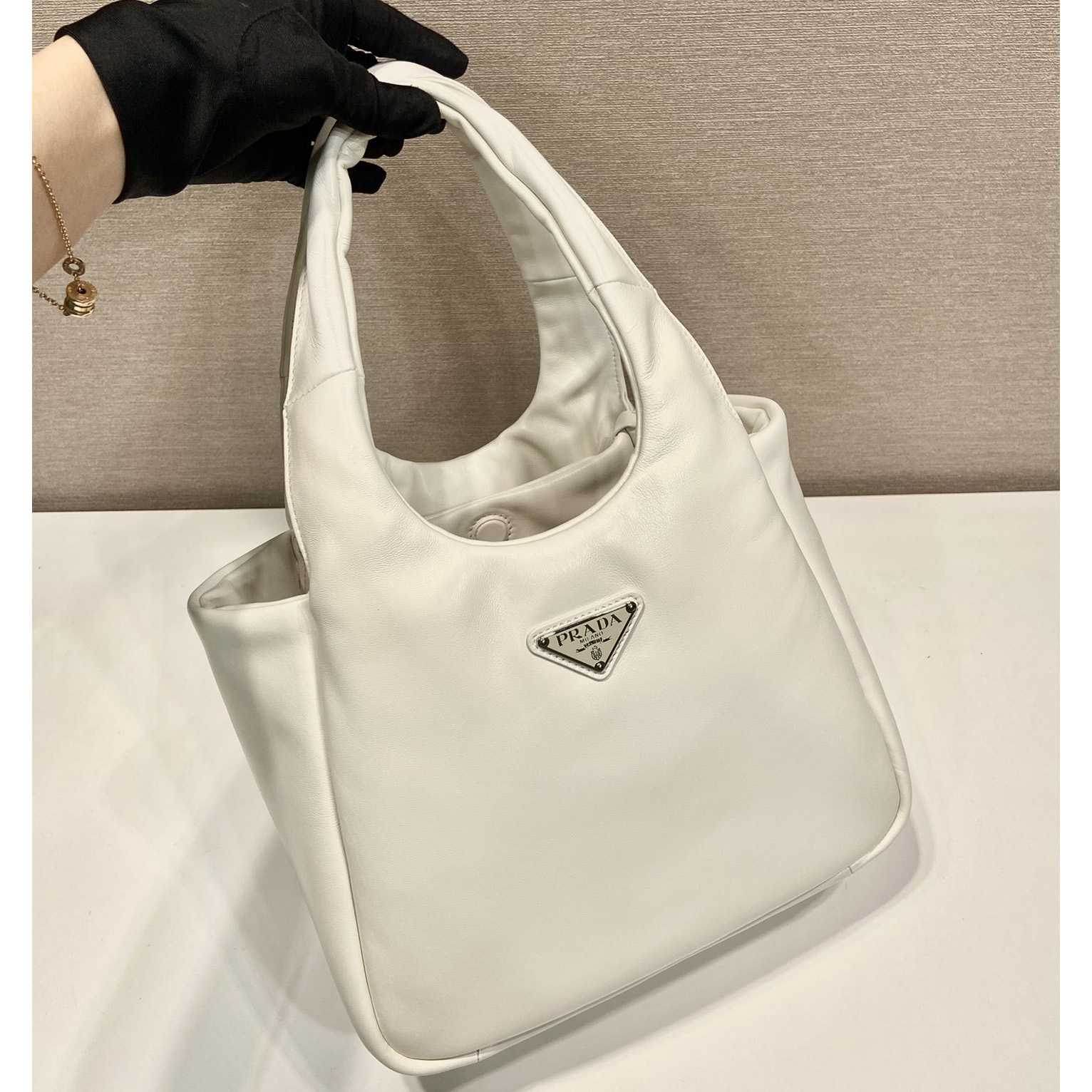 Prada Medium Padded Prada Soft Nappa Leather Bag - DopestKickz