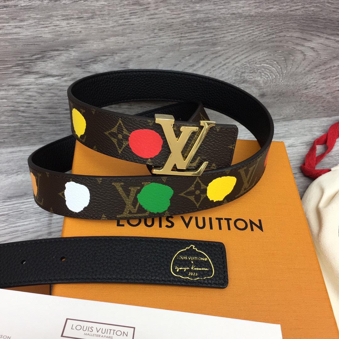 Louis Vuitton LV x YK LV Initiales 30mm Reversible Infinity Dots - DopestKickz