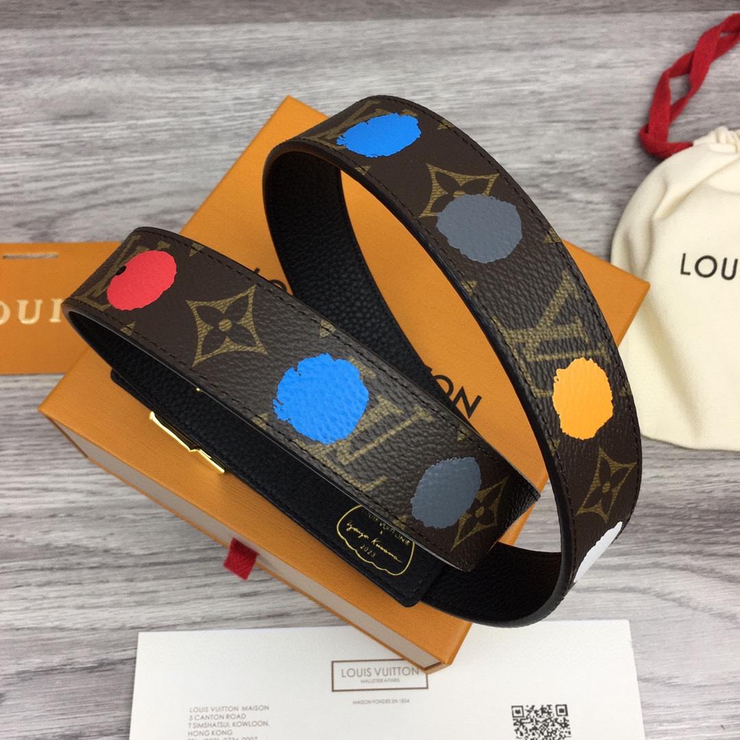 Louis Vuitton LV x YK LV Initiales 30mm Reversible Infinity Dots - DopestKickz
