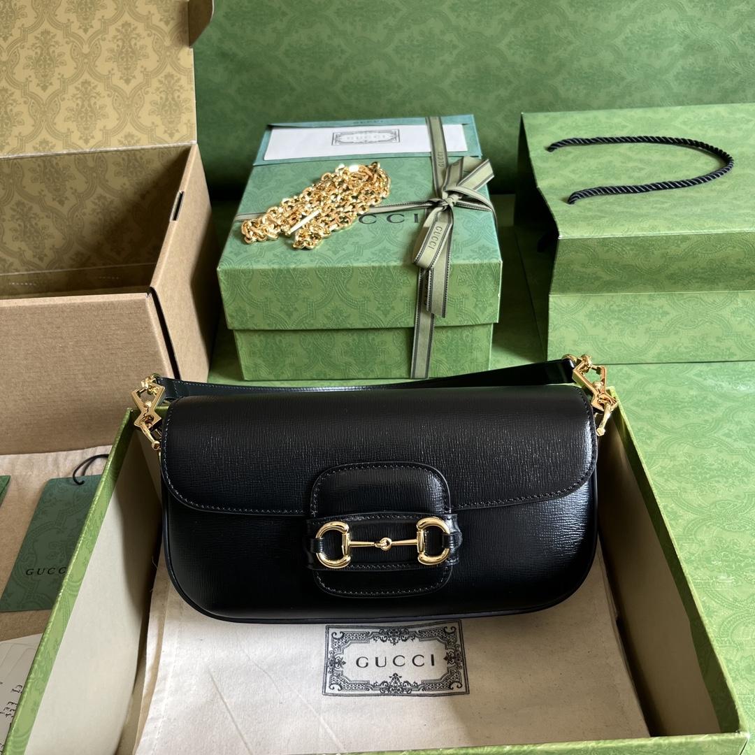 Gucci Horsebit 1955 Small Shoulder Bag(24-13-5cm)   - DopestKickz
