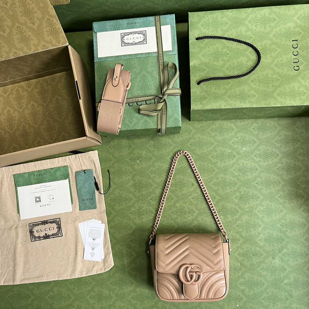 Gucci GG Marmont Matelasse Shoulder Bag  - DopestKickz