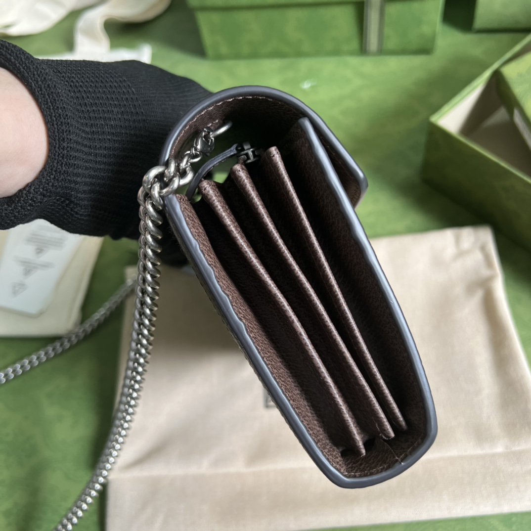 Gucci Dionysus Jumbo GG Chain Wallet(20-13-6CM) - DopestKickz