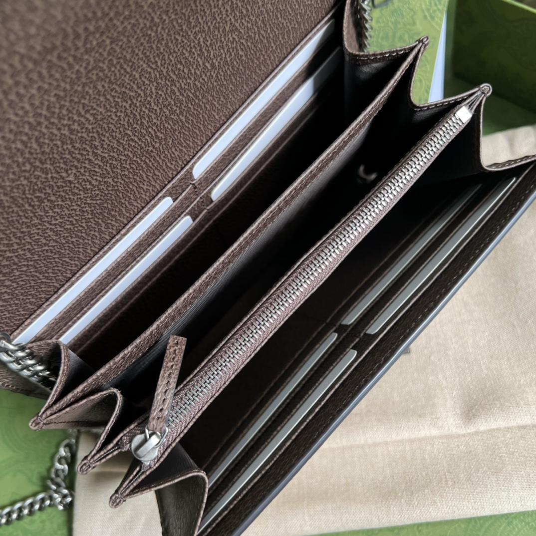 Gucci Dionysus Jumbo GG Chain Wallet(20-13-6CM) - DopestKickz
