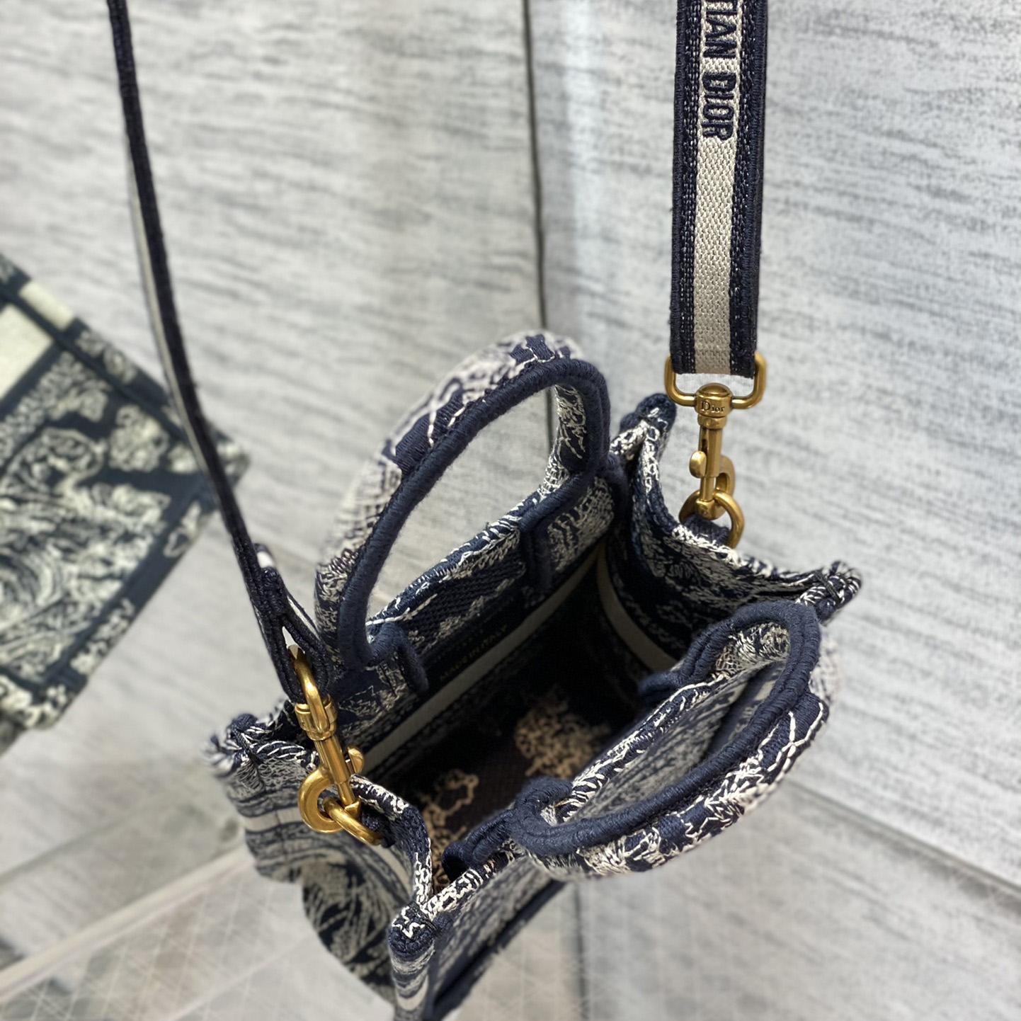 Dior Mini Dior Book Tote Phone Bag - DopestKickz