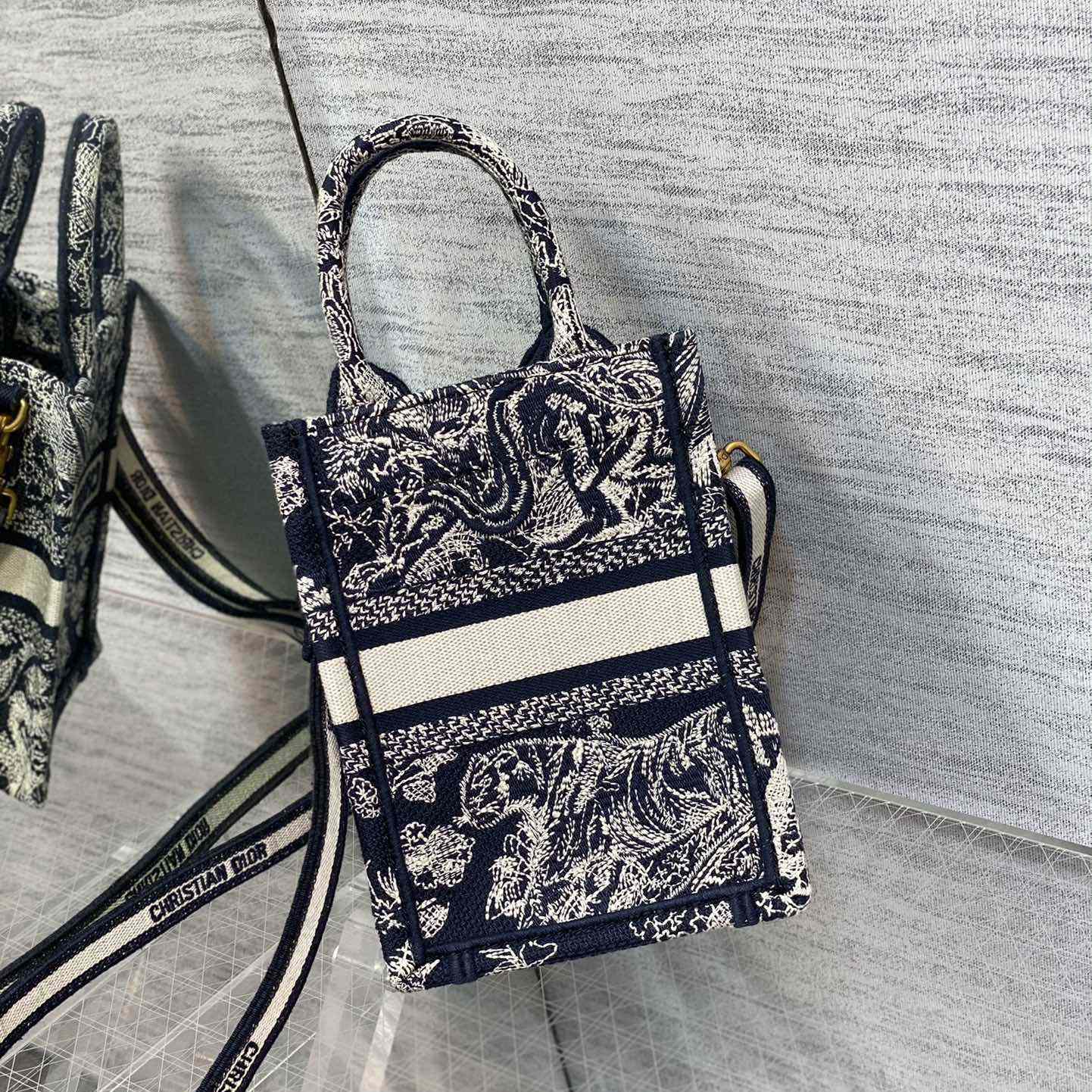 Dior Mini Dior Book Tote Phone Bag - DopestKickz