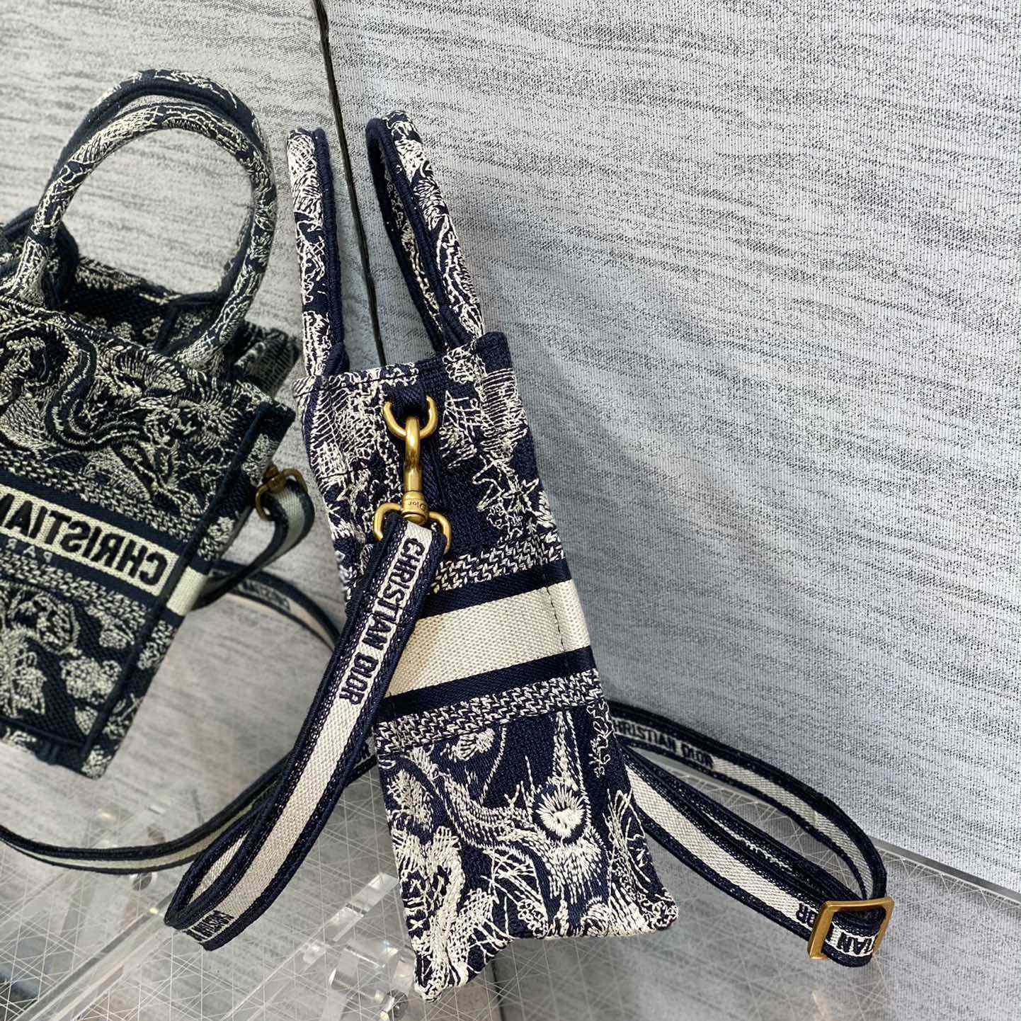 Dior Mini Dior Book Tote Phone Bag - DopestKickz