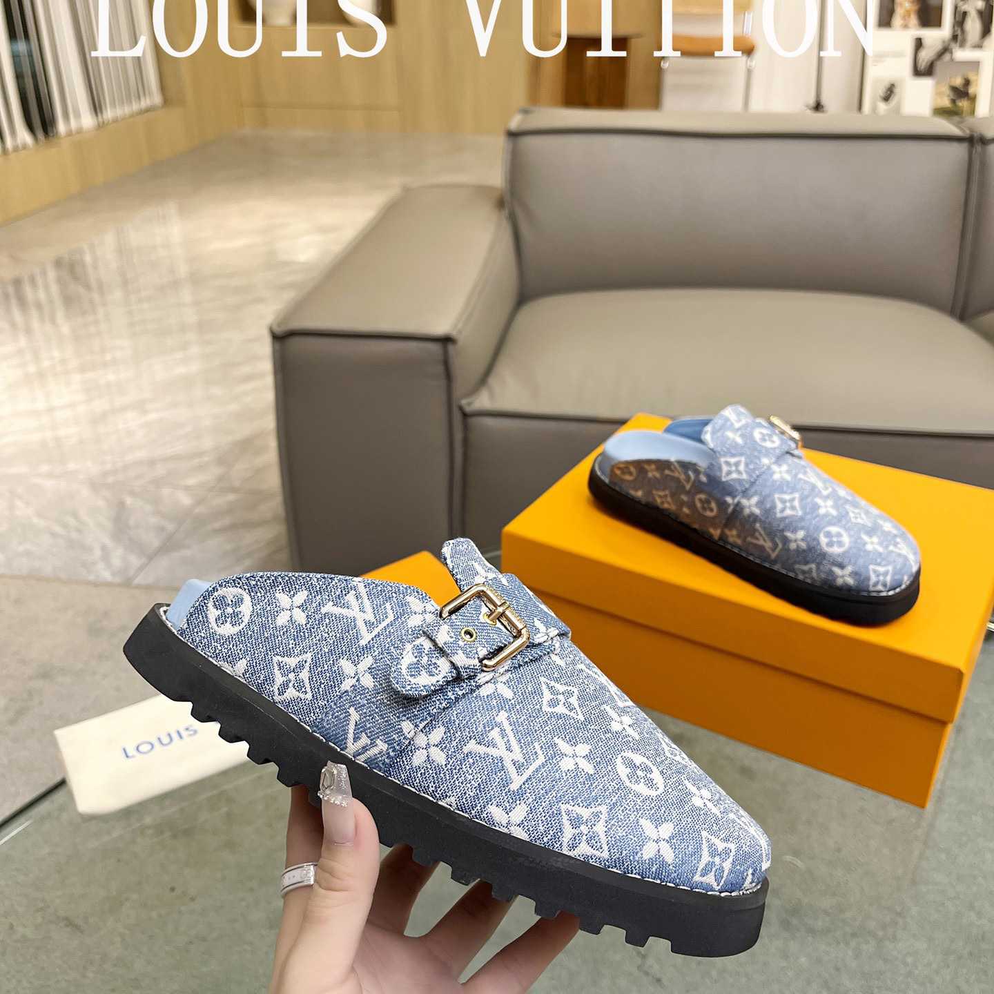 Louis Vuitton Lv Cosy Flat Comfort Clog         1AB3PD - DopestKickz