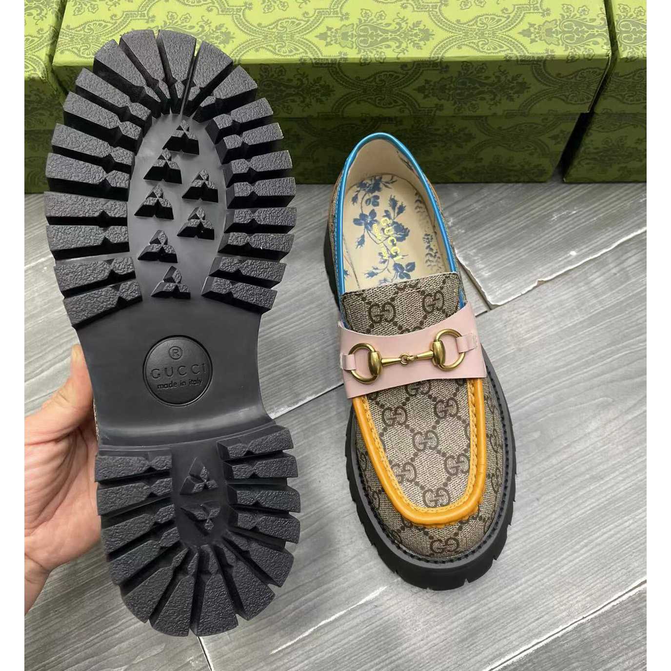 Gucci Women's GG Lug Sole Loafer - DopestKickz