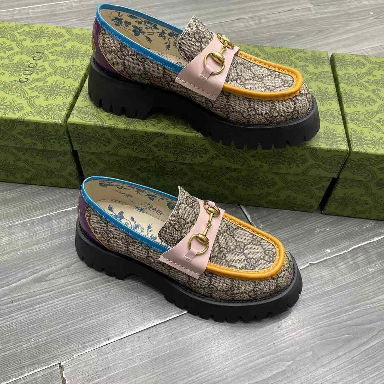 Gucci Women's GG Lug Sole Loafer - DopestKickz