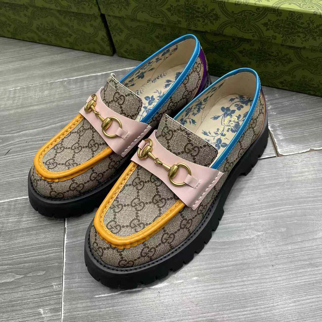 Gucci Women's GG Lug Sole Loafer - DopestKickz