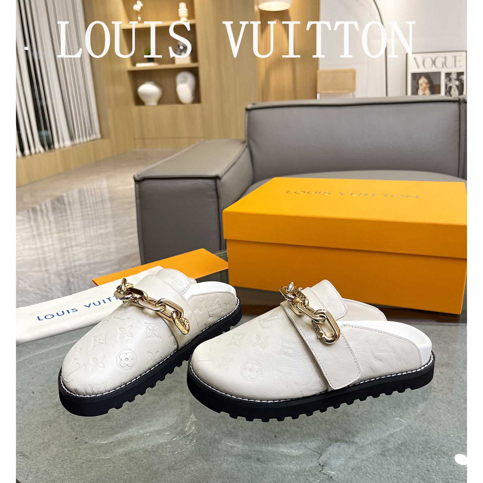 Louis Vuitton Lv Cosy Flat Comfort Clog         - DopestKickz