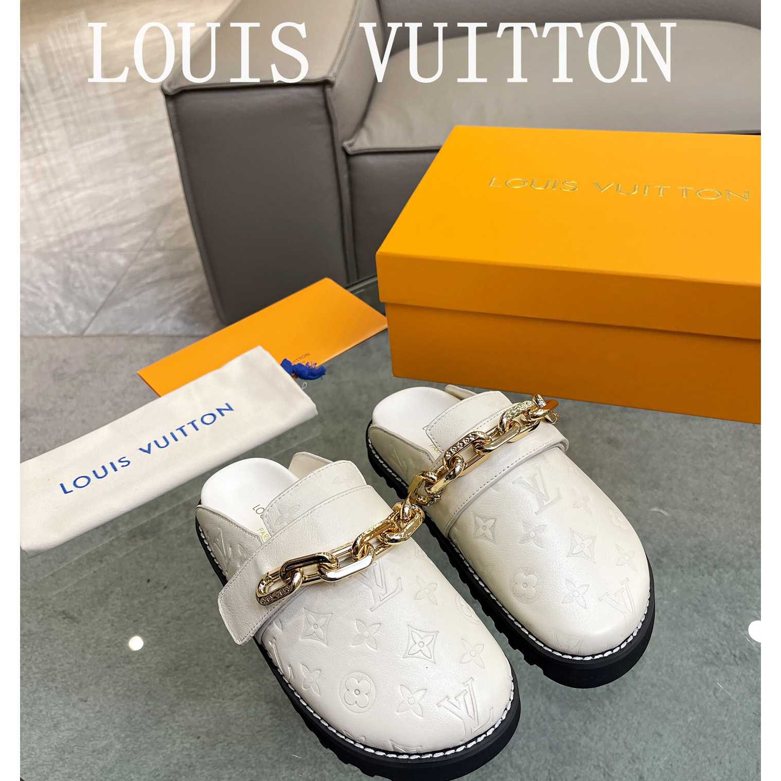 Louis Vuitton Lv Cosy Flat Comfort Clog         - DopestKickz