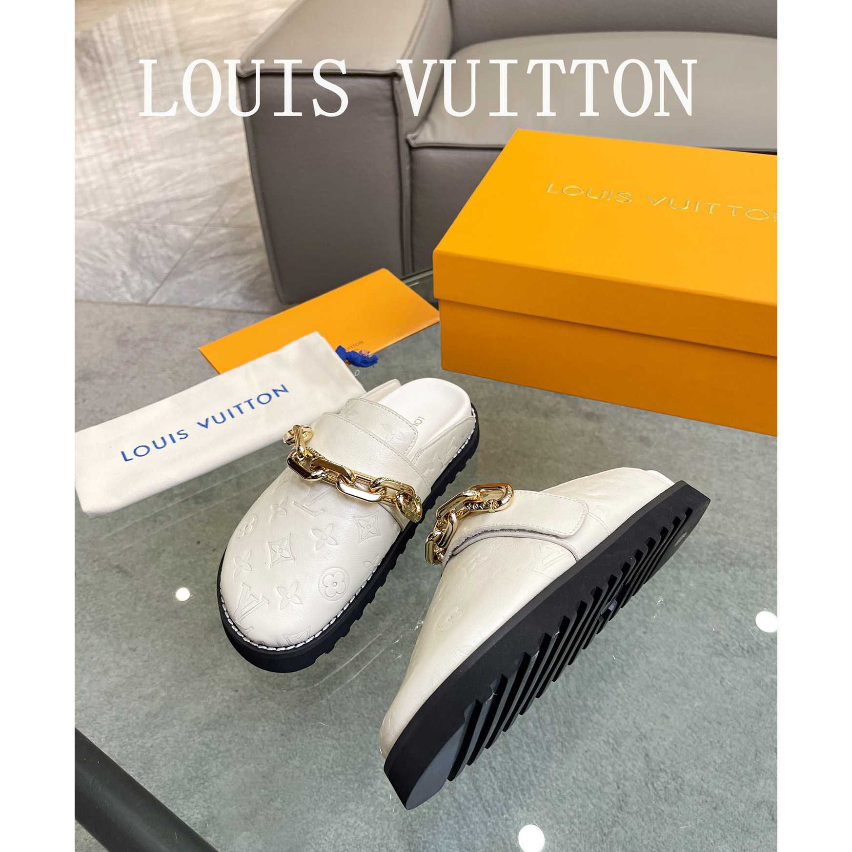 Louis Vuitton Lv Cosy Flat Comfort Clog         - DopestKickz